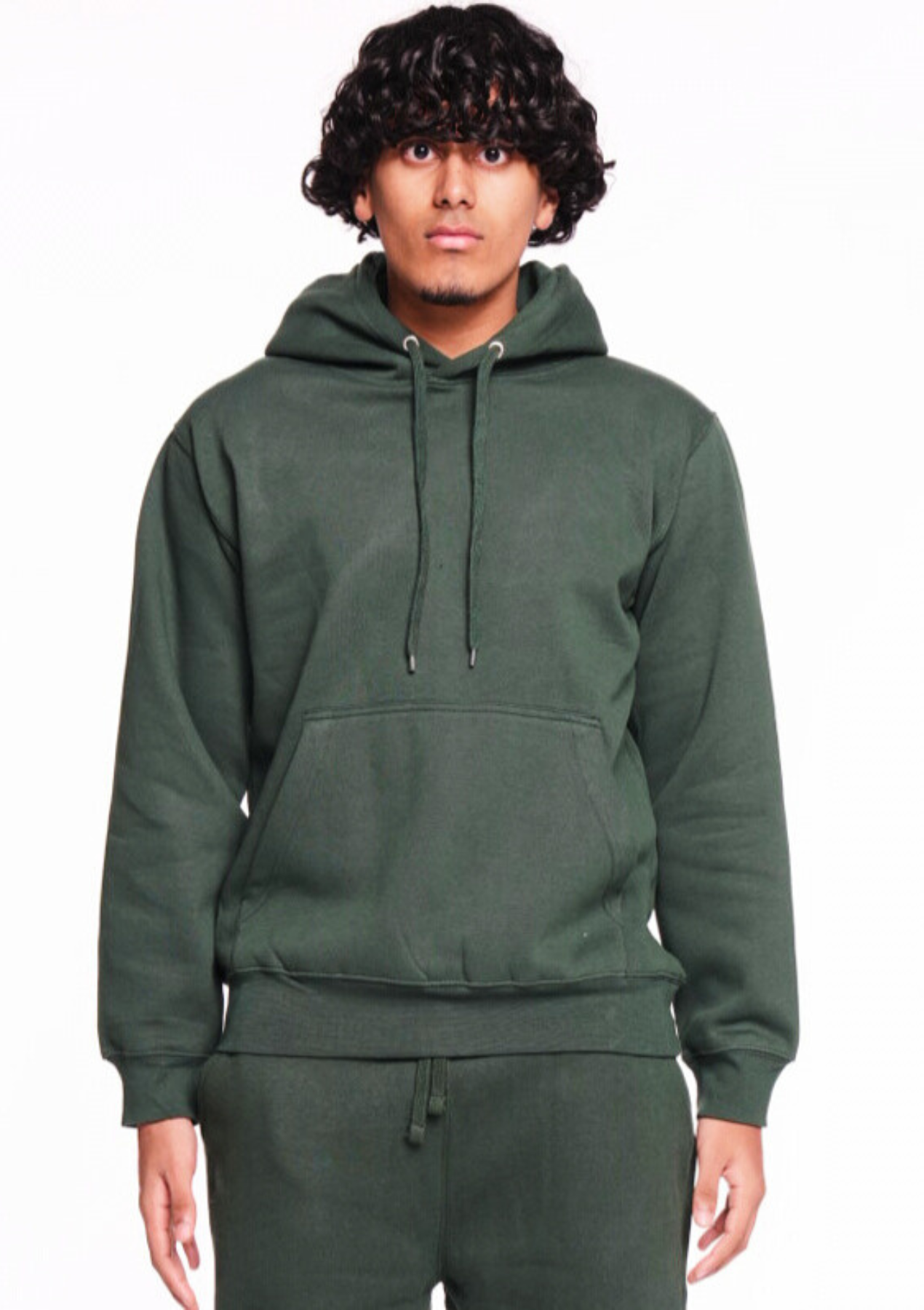 Hunter Green Heavy Blend Fleece Hooded Sweatshirt