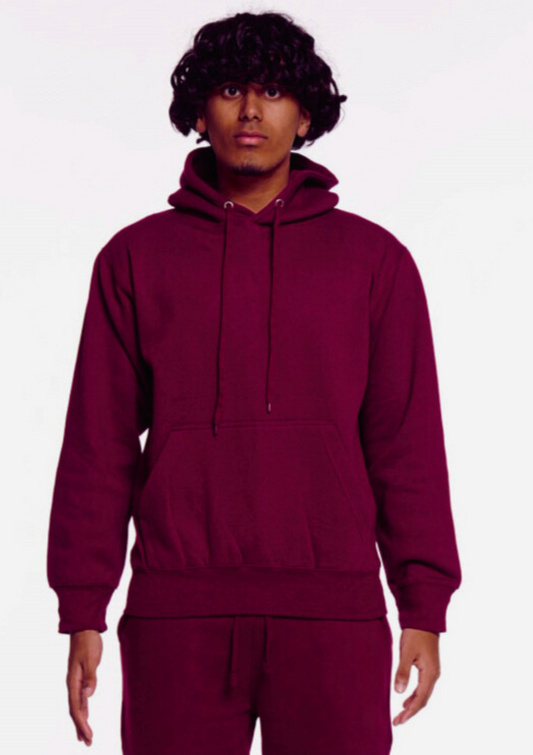 Maroon Heavy Blend Fleece Hooded Sweatshirt