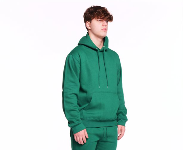 Kelly Green Heavy Blend Fleece Hooded Sweatshirt