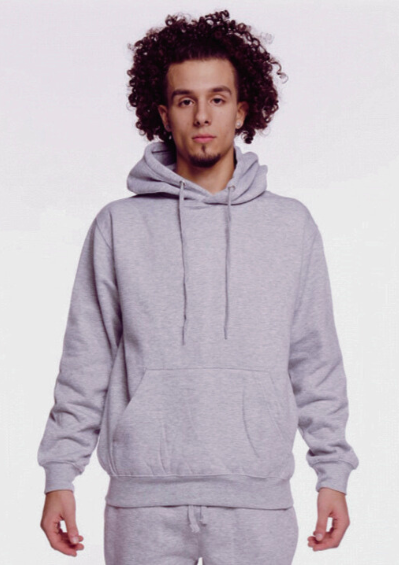 Gray Heavy Blend Fleece Hooded Sweatshirt