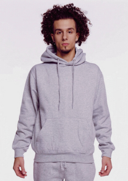 Gray Heavy Blend Fleece Hooded Sweatshirt