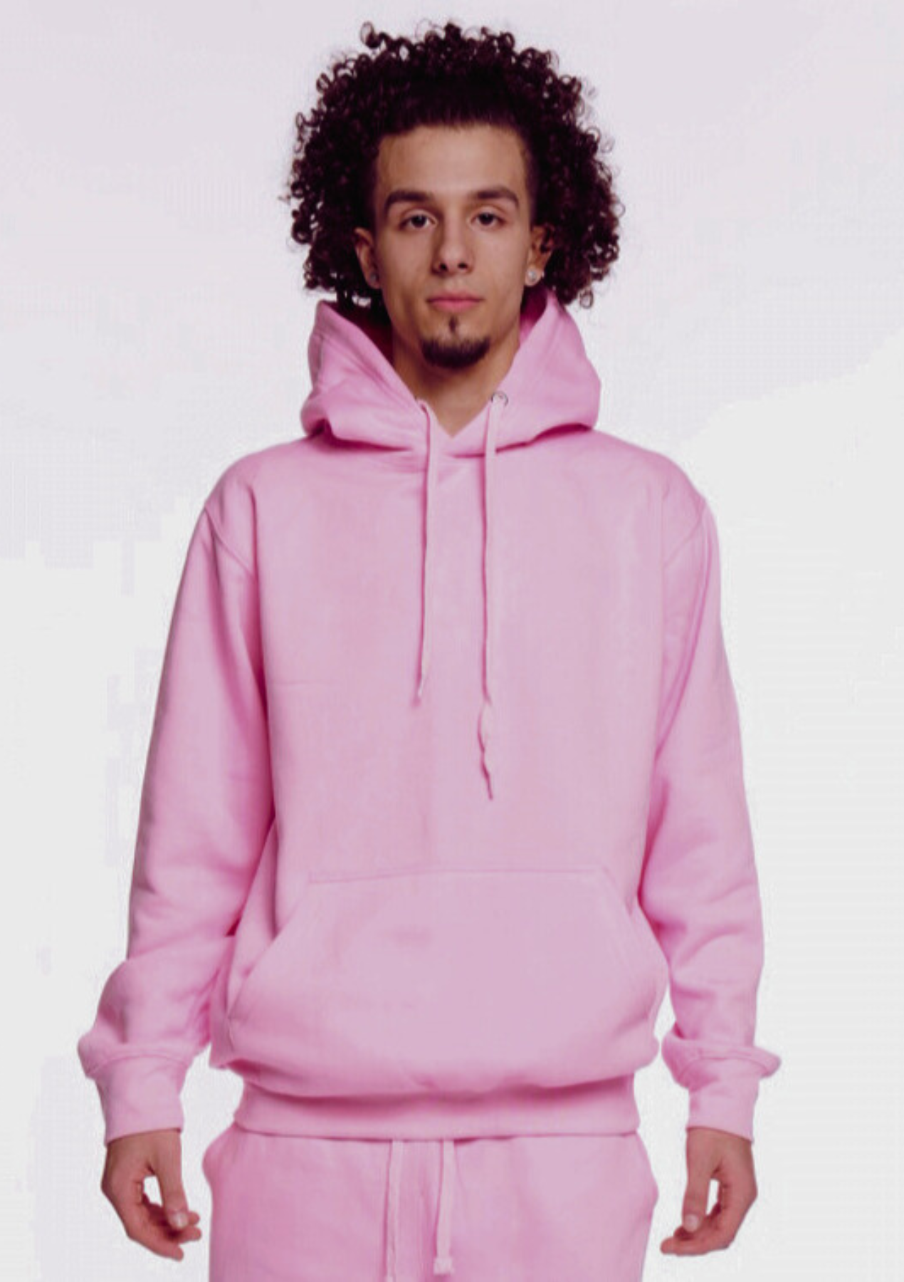 Light Pink Heavy Blend Fleece Hooded Sweatshirt