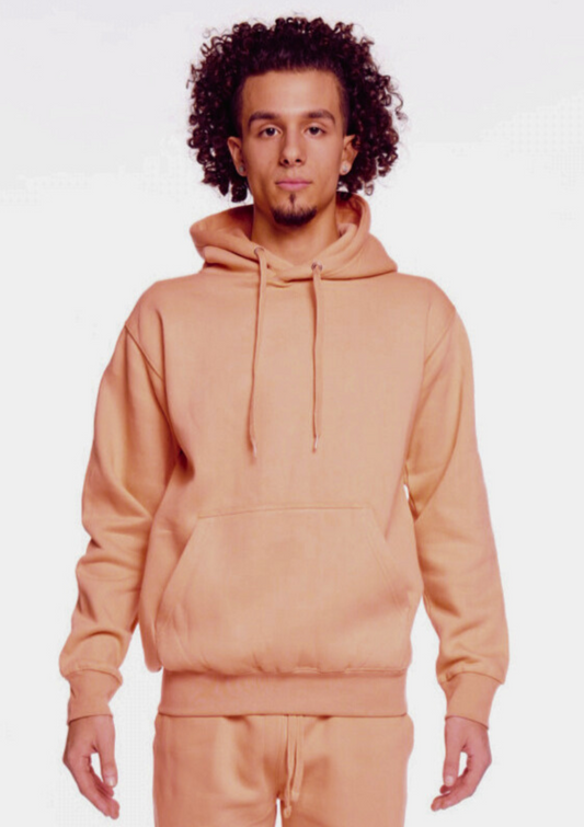 Peach Heavy Blend Fleece Hooded Sweatshirt