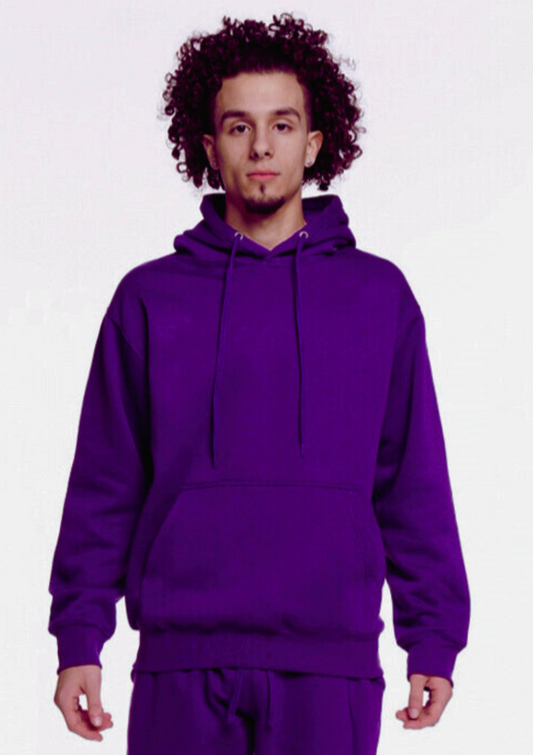 Purple Heavy Blend Fleece Hooded Sweatshirt