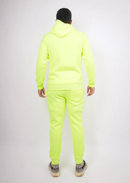 Neon Lime Heavy Blend Fleece SweatSuit