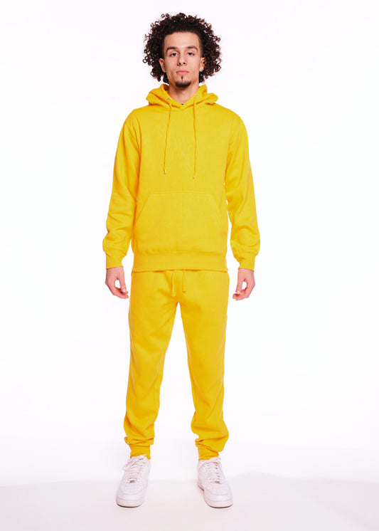 Yellow Heavy Blend Fleece SweatSuit