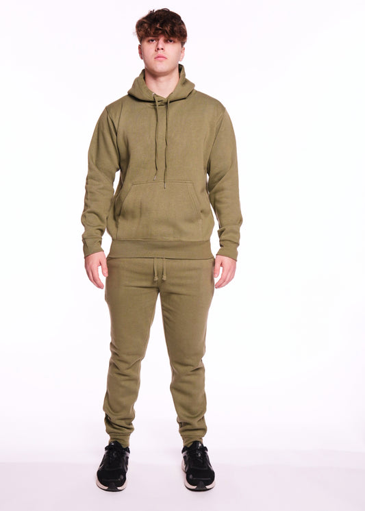 Olive Green Heavy Blend Fleece SweatSuit