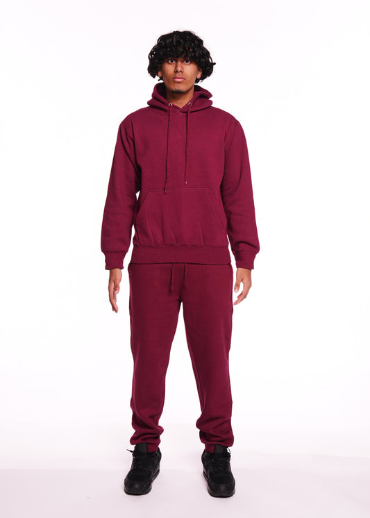 Maroon Heavy Blend Fleece SweatSuit