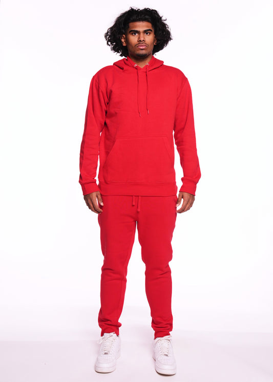 Red Heavy Blend Fleece SweatSuit