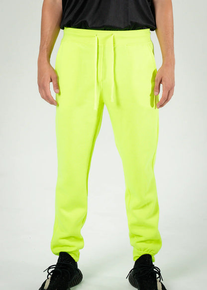 Neon Lime Heavy Blend Fleece Sweatpant