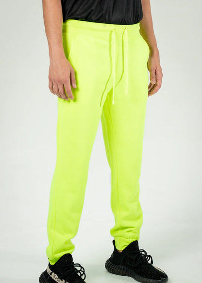 Neon Lime Heavy Blend Fleece Sweatpant