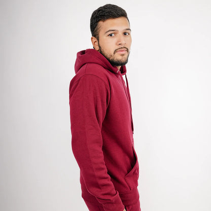 Maroon Heavy Blend Fleece Hooded Sweatshirt