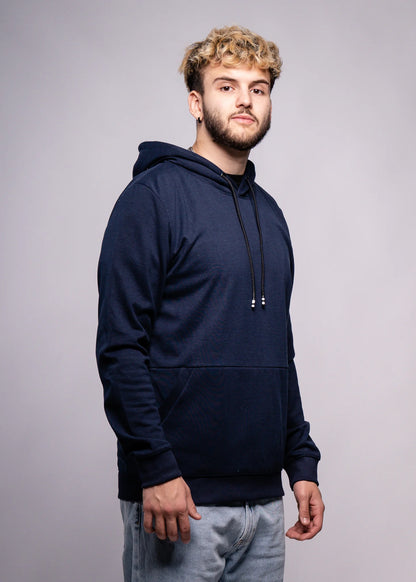 Navy Blue Tech Hooded SweatShirt