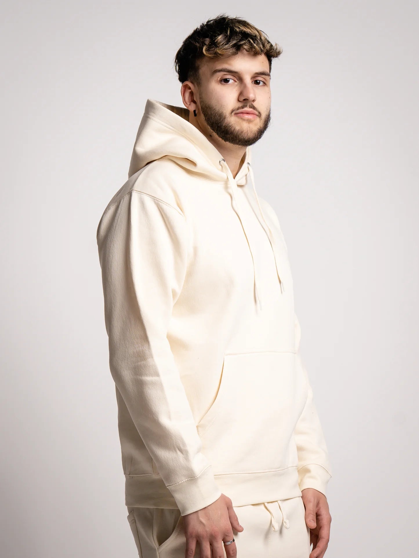 Off-White Heavy Blend Fleece Hooded SweatShirt