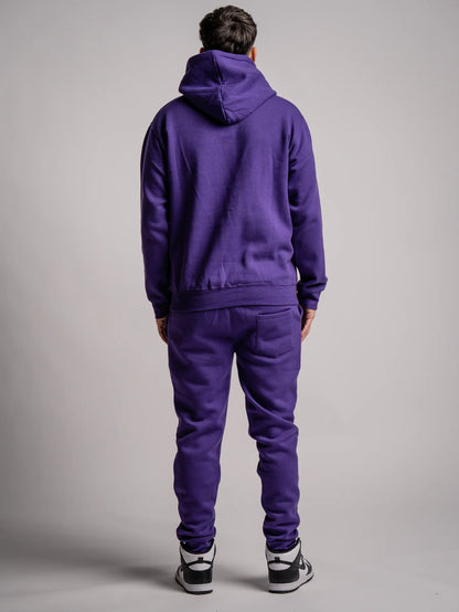 Purple Heavy Blend Fleece SweatSuit