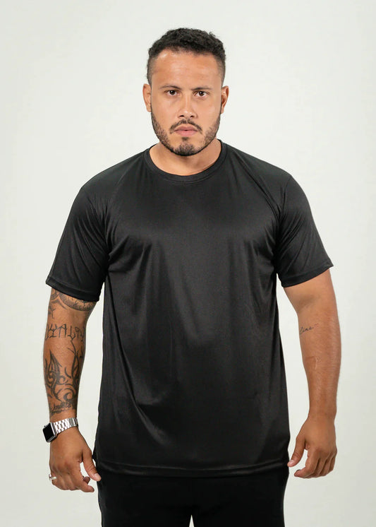 Black Polyester T-Shirt