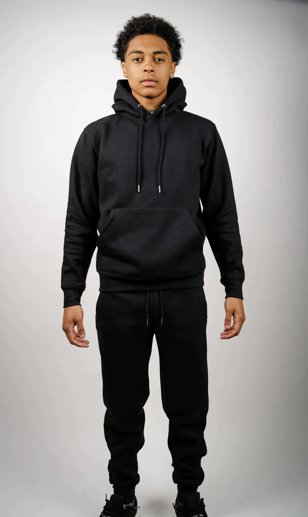 Black Tight Fleece SweatSuit