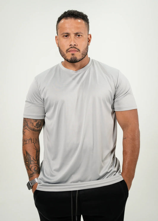 Gray Polyester T-Shirt