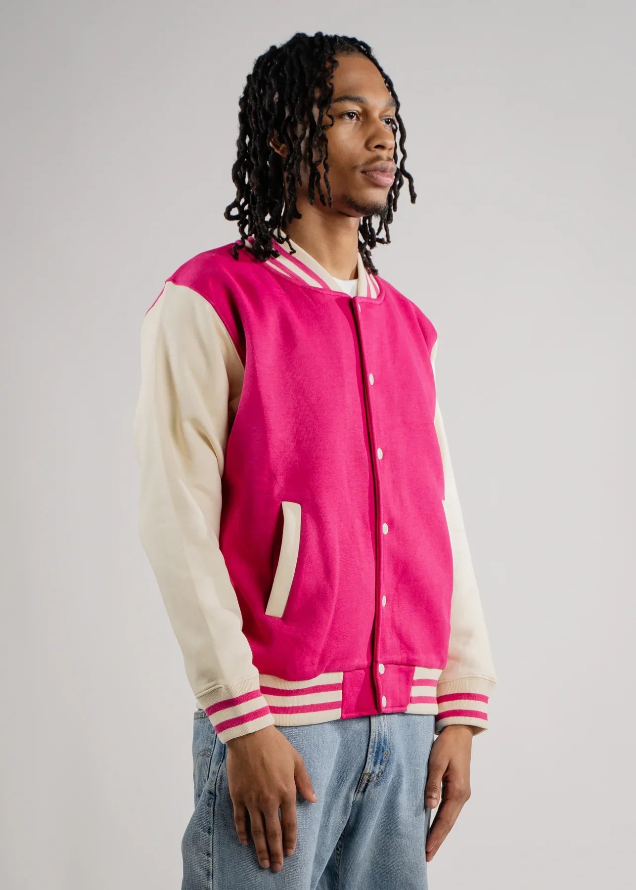 Hot Pink Varsity Heavy Blend Fleece SweatShirt