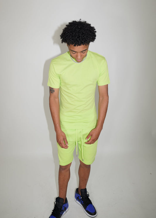 Lime T-Shirt and Short Set