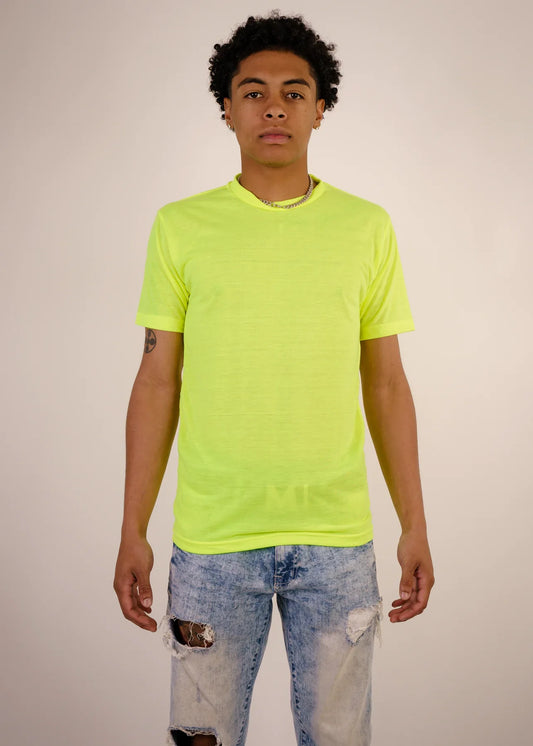 Yellow Combed Cotton T-Shirt