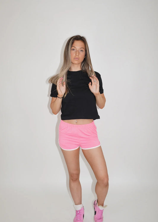 Neon Pink Track Short