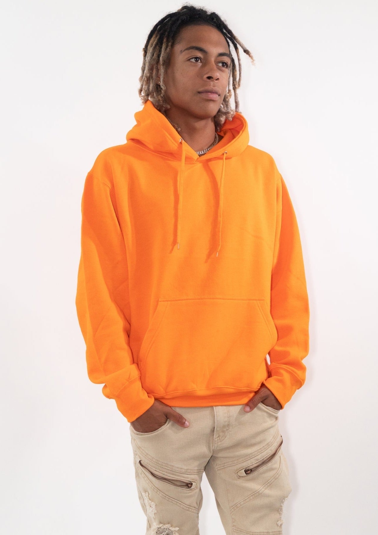 Orange Heavy Blend Fleece Hooded Sweatshirt