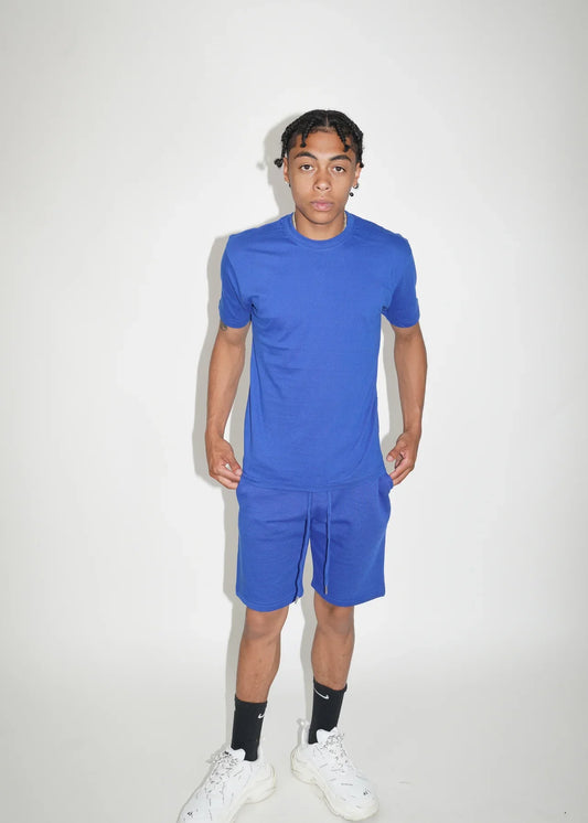 Royal Blue T-Shirt and Short Set