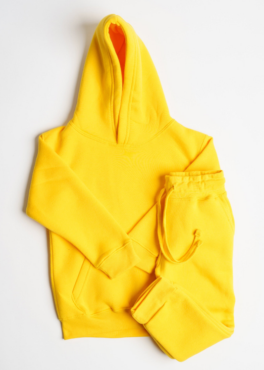 Yellow Heavy Blend Kids SweatSuit