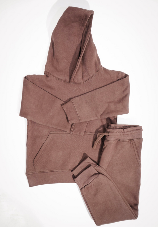 Brown Heavy Blend Kids SweatSuit