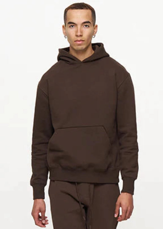 Brown 450 GSM Heavyweight Fleece Hoodie