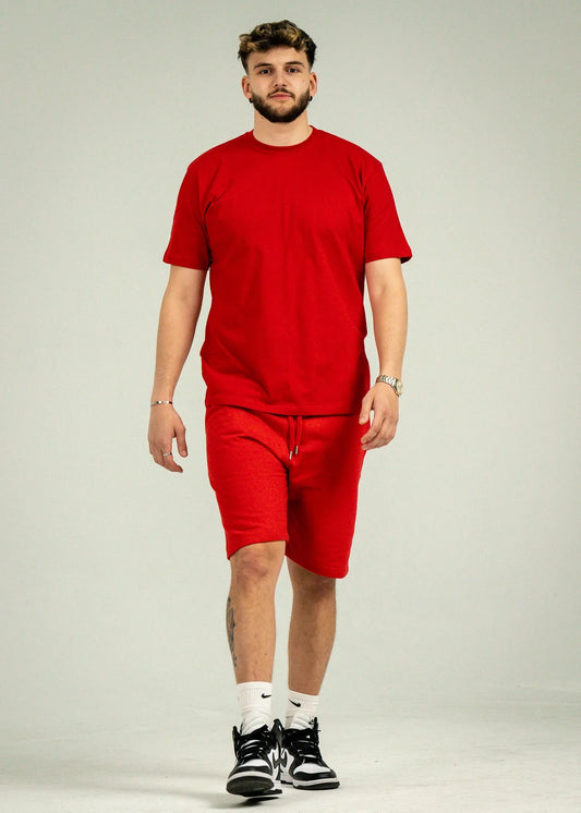 Red T-Shirt and Short Set