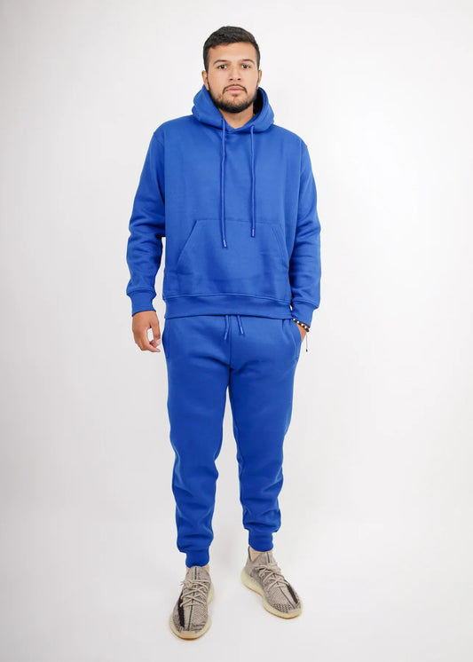 Royal Blue Tight Fleece Hooded Sweatshirt