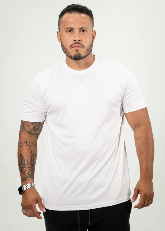 White Polyester T-Shirt